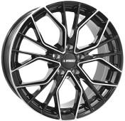 Alu kola IT WHEELS TIARA, 17x7.5 5x112 ET35, černá lesklá + leštění