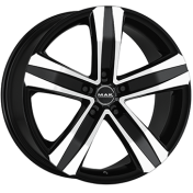 Alu kola MAK STONE 5, 18x7.5 5x114.3 ET38, černá lesklá + leštění (zátěžová)