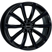 Alu kola MAK WOLF, 19x8 5x112 ET42, černá lesklá + leštění