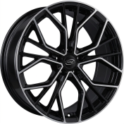 Alu kola MiM ANKY, 17x7.5 5x108 ET44.5, černá + leštění