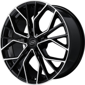 Alu kola MiM ANKY, 20x8.5 5x114.3 ET40, černá + leštění