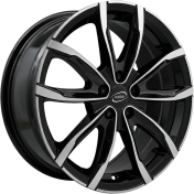 Alu kola MiM EVO001, 15x6 5x100 ET35, černá + leštění