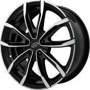 Alu kola MiM EVO001, 17x7 5x110 ET35, černá + leštění