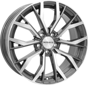 Alu kola MONACO WHEELS GP5, 19x8 5x114.3 ET40, černá lesklá + leštění