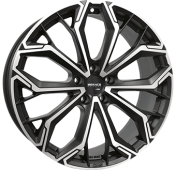 Alu kola MONACO WHEELS GPC17, 19x8 5x112 ET34, černá matná + leštění (zátěžová)