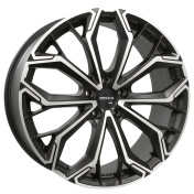 Alu kola MONACO WHEELS GPC17, 19x8 5x108 ET45, černá matná + leštění (zátěžová)