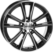 Alu kola MONACO WHEELS MC6, 18x8 5x112 ET45, černá lesklá + leštění