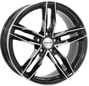 Alu kola MONACO WHEELS RR8M, 17x7.5 5x112 ET45, šedivá + leštění