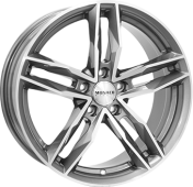 Alu kola MONACO WHEELS RR8M, 19x8.5 5x112 ET45, šedivá + leštění