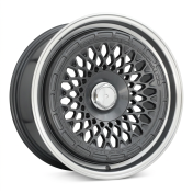 Alu kola Racing Line 1308B, 18x9.5 10x112 ET35, šedivá + leštěný límec