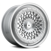 Alu kola Racing Line 1308B, 18x8.5 10x112 ET30, stříbrná + leštěný límec