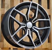 Alu kola Racing Line 3S1034, 18x7.5 5x112 ET40, černá + leštění