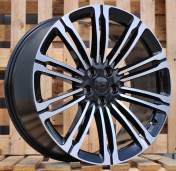 Alu kola Racing Line 3S1066V, 23x9.5 5x120 ET42.5, černá + leštění (zátěžová)