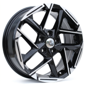 Alu kola Racing Line 3S1267, 17x7 5x114.3 ET48, černá + leštění