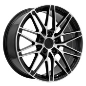 Alu kola Racing Line 3S1324, 21x8.5 5x130 ET27, černá + leštění (zátěžová)