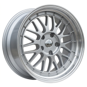 Alu kola Racing Line A1025, 17x7.5 5x120 ET15, stříbrná + leštěný límec
