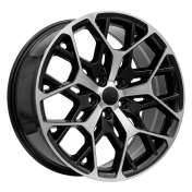 Alu kola Racing Line A1458, 20x8.5 5x127 ET50, černá + leštění