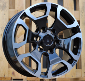 Alu kola Racing Line A6216, 17x7.5 6x139.7 ET25, černá + leštění