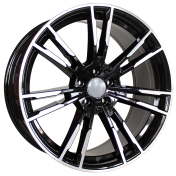 Alu kola Racing Line A7065, 18x8 5x112 ET30, černá + leštění