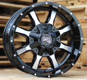 Alu kola Racing Line A8037, 18x9 10x120 ET0, černá + leštění