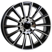 Alu kola Racing Line B1048, 18x8.5 5x112 ET48, černá + leštění