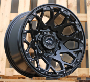 Alu kola Racing Line B1108, 17x9 6x139.7 ET-6, černá matná