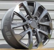 Alu kola Racing Line B1156, 18x8 5x150 ET60, černá + leštění
