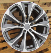 Alu kola Racing Line B1266, 19x9 5x120 ET48, šedivá + leštění