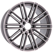 Alu kola Racing Line B1271, 21x9.5 5x130 ET60, šedivá + leštění