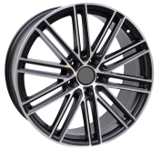 Alu kola Racing Line B1271, 21x11.5 5x130 ET60, černá + leštění