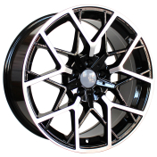 Alu kola Racing Line B1383, 19x9.5 5x120 ET40, černá + leštění