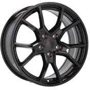 Alu kola Racing Line B1418, 17x7.5 5x114.3 ET45, černá s červenou linkou