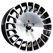 Alu kola Racing Line B1464, 19x8.5 5x112 ET35, černá + leštění