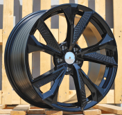 Alu kola Racing Line B1566, 22x9.5 5x112 ET20, Černá matná + leštění