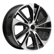 Alu kola Racing Line B1611, 22x9 5x150 ET60, černá + leštění (zátěžová)
