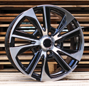 Alu kola Racing Line B1611, 18x8 5x150 ET45, černá + leštění