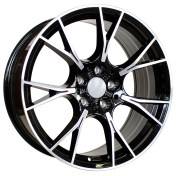 Alu kola Racing Line B1617, 20x8.5 5x120 ET35, černá + leštění