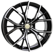 Alu kola Racing Line B1667, 18x8 5x112 ET30, černá + leštění