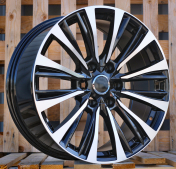Alu kola Racing Line B1778, 18x8 6x139.7 ET25, černá + leštění (zátěžová)