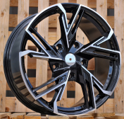 Alu kola Racing Line B1800, 20x8.5 5x160 ET50, šedivá + leštění