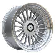 Alu kola Racing Line B1803, 18x10 10x112 ET20, stříbrná + leštěný límec