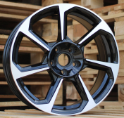 Alu kola Racing Line B5213, 20x8.5 5x112 ET30, černá + leštění