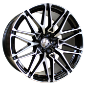 Alu kola Racing Line B5771, 22x11 5x120 ET37, černá + leštění