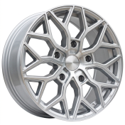 Alu kola Racing Line B5812, 18x8 5x160 ET50, stříbrná + leštění (zátěžová)