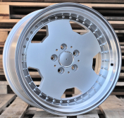 Alu kola Racing Line B5852, 18x8 5x112 ET35, šedivá + leštěný límec