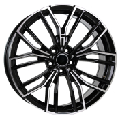 Alu kola Racing Line B5964, 19x9 5x112 ET44, černá + leštění (zátěžová)