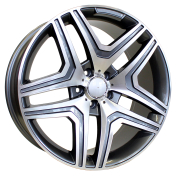 Alu kola Racing Line BK206, 20x9 5x112 ET48, šedivá + leštění (zátěžová)
