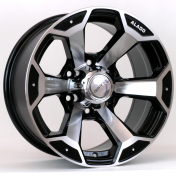 Alu kola Racing Line BK321, 15x10 6x139.7 ET-44, černá + leštění