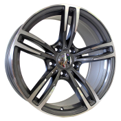 Alu kola Racing Line BK855, 17x8 5x120 ET34, šedivá + leštění