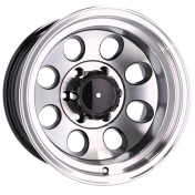 Alu kola Racing Line BY997, 16x10 6x139.7 ET-48, černá + leštění (zátěžová)